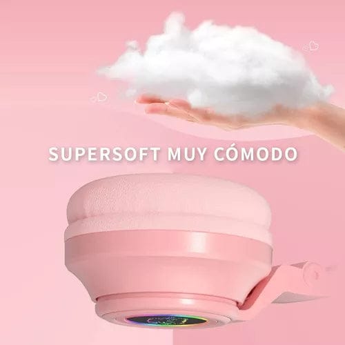 Audífonos Diadema Gato Bluetooth   BG-115 Inalámbrico Plegable4