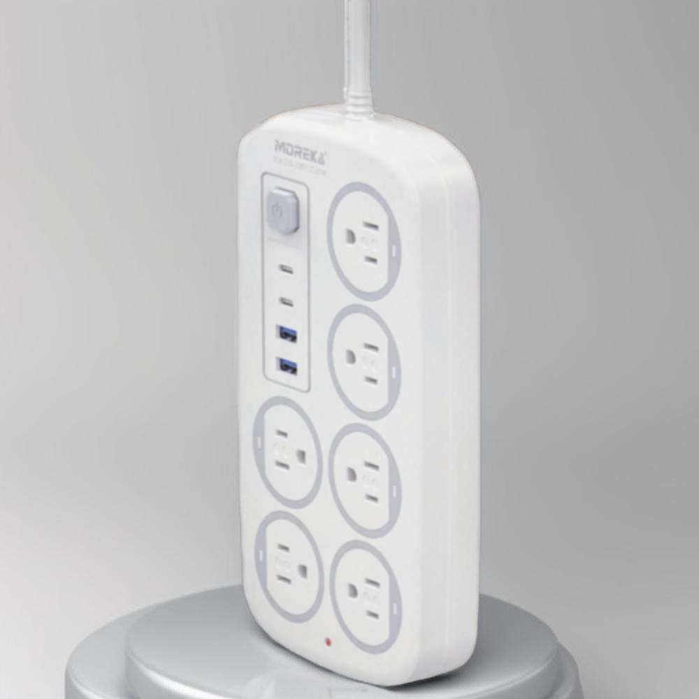 Multicontacto 6 Conexiones 2 Puertos Usb 2 Puertos C MC-5848c4