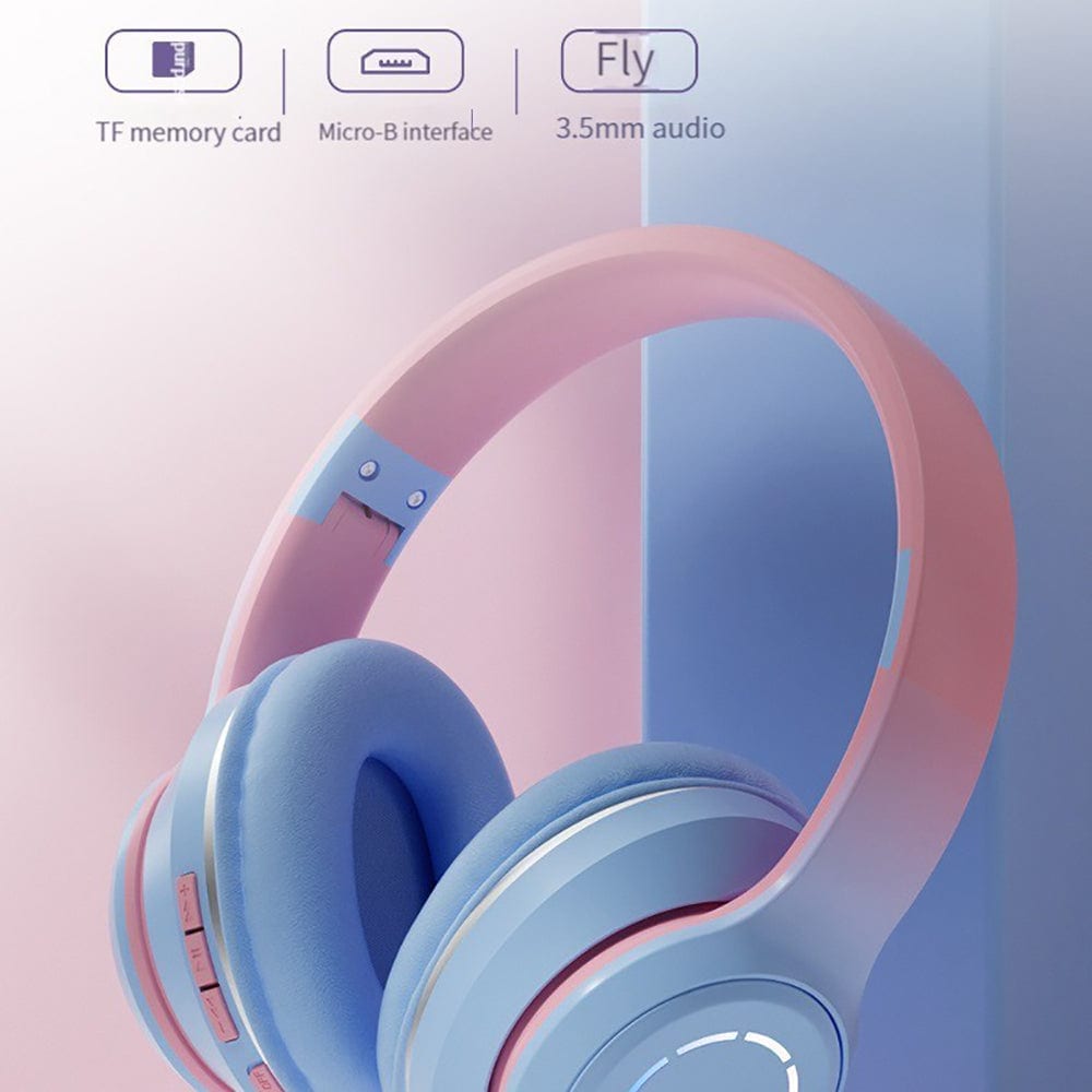 Diadema Bluetooth inalámbrico plegable Baja latencia larga duración RGB ST9911