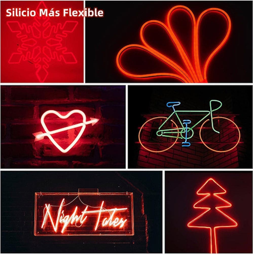 Tira Luz led NEÓN Ip65 Flexible Unicolor De 5m M13-00512