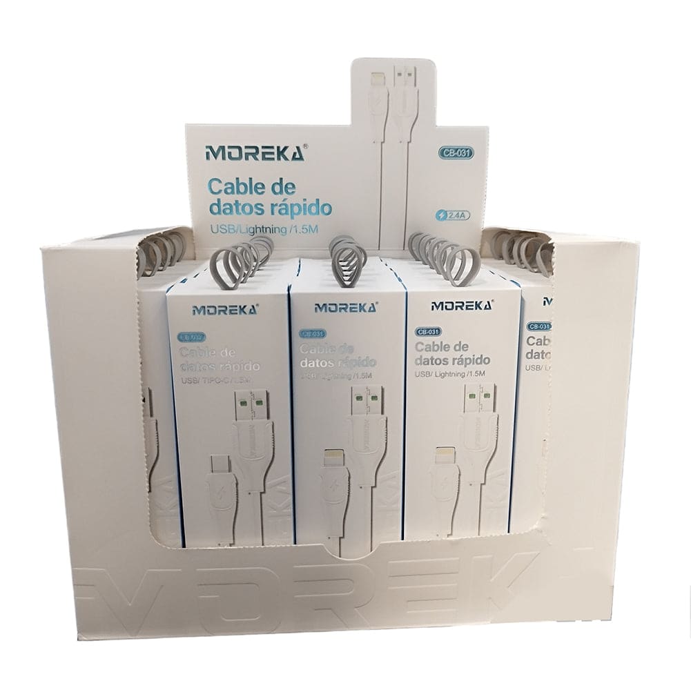 Cable Tipo Lightning CB-031 2.4A y Datos de 1.5 M4