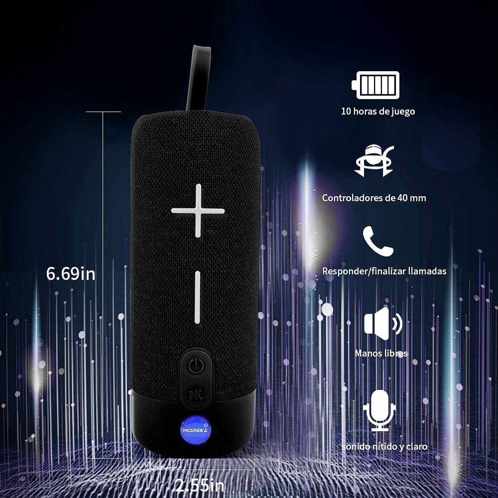 Bocina Portátil Bluetooth Recargable altavoces Portátiles 6195