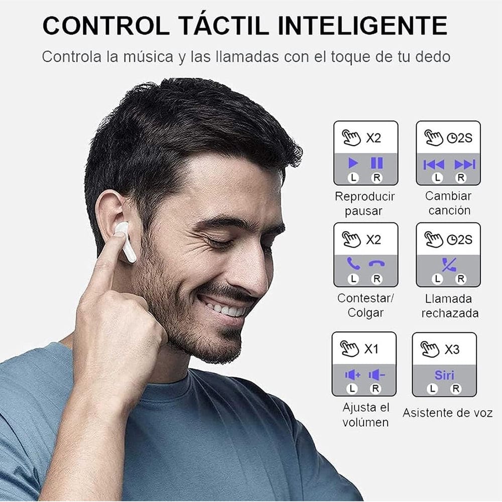 Audífonos Bluetooth Moreka E297 con supresor de ruido4