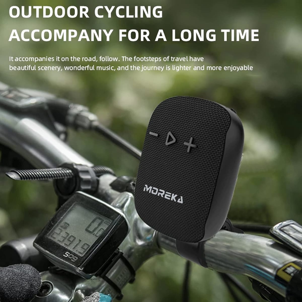 Bocina Moto Bluetooth Moreka W3S TF Card Radio FM Resistente al agua6