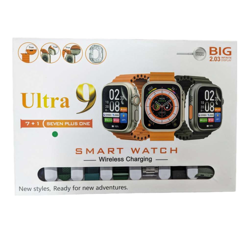 Smart Watch ULTRA 9 Carga Inalámbrica 7 Bandas5