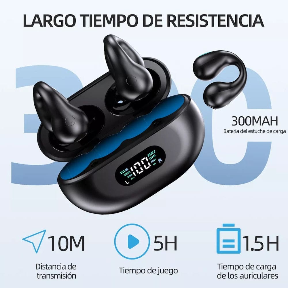 Audífonos Conducción Ósea Con Clip Gamer YYK-Q8013