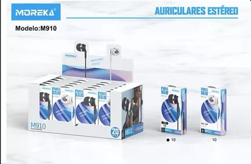 Audifonos Moreka M-910, Alámbricos, Manos Libres, 3.5mm5