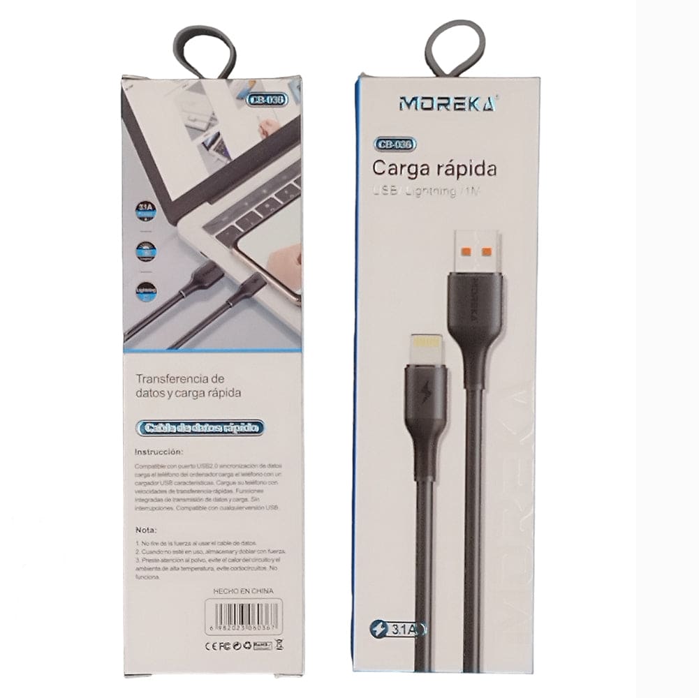 Cable Tipo Lightning CB-036 3.1 A y Datos de 1 M5