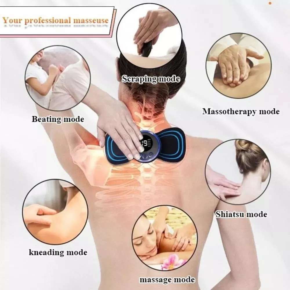 Masajeador Eléctrico Pies Cuello Espalda Cuerpo Portátil Recargables5