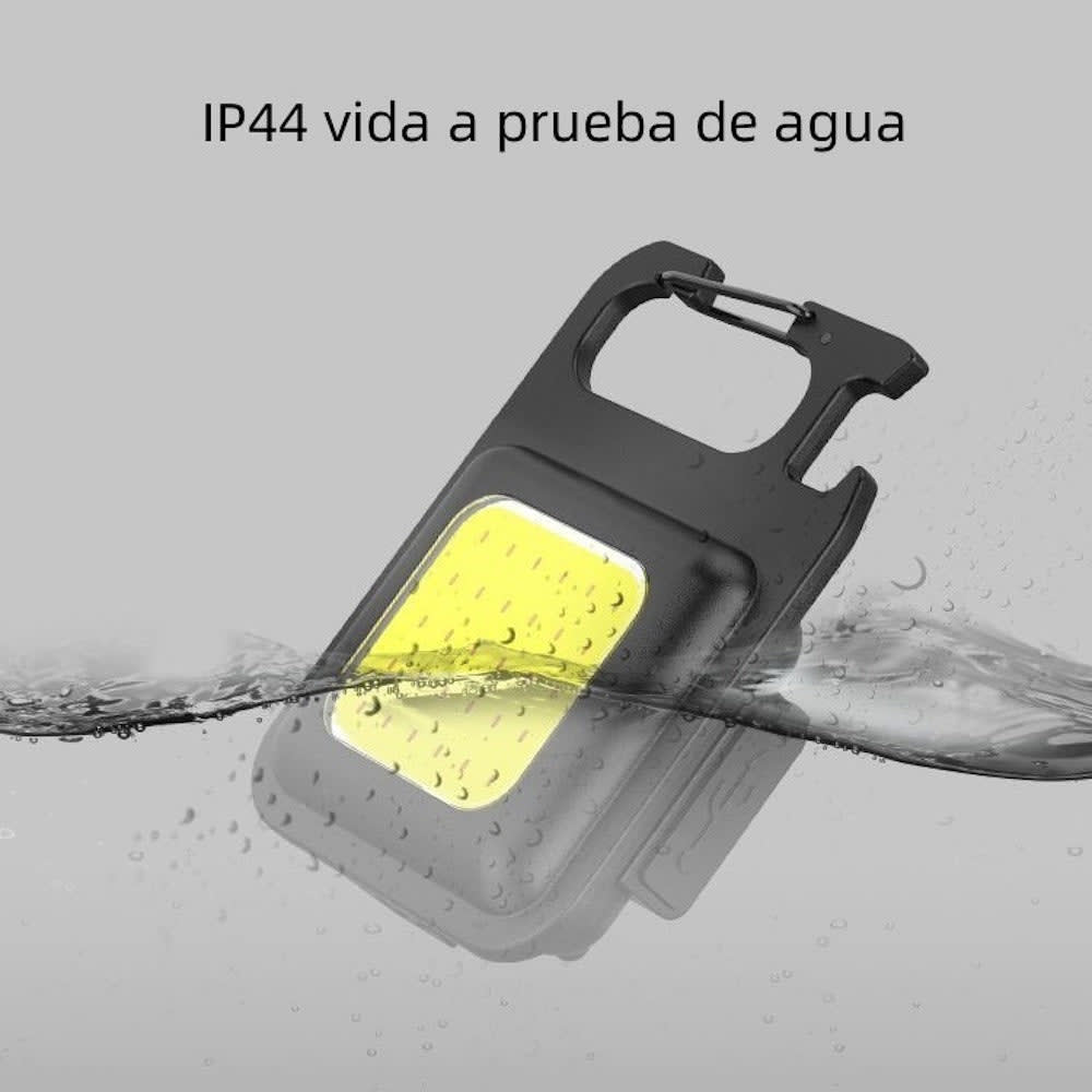 Lampara Mini 800 Lumens Iman Usb Tipo C Llavero Destapador Moreka LJ-0587