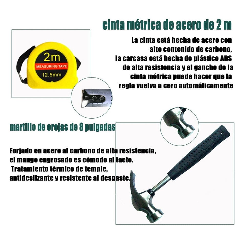 Juego Herramientas Set Mecánicas Reparación Doméstica 8pcs GJX23375