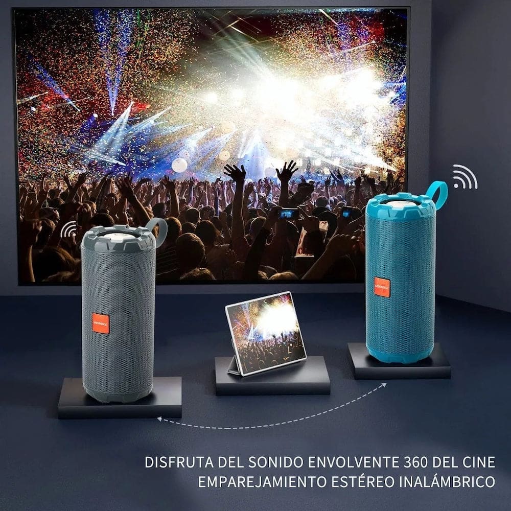 Bocina  Moreka 622, Bluetooth, TF Card, Radio FM, USB, Waterproof IPX55