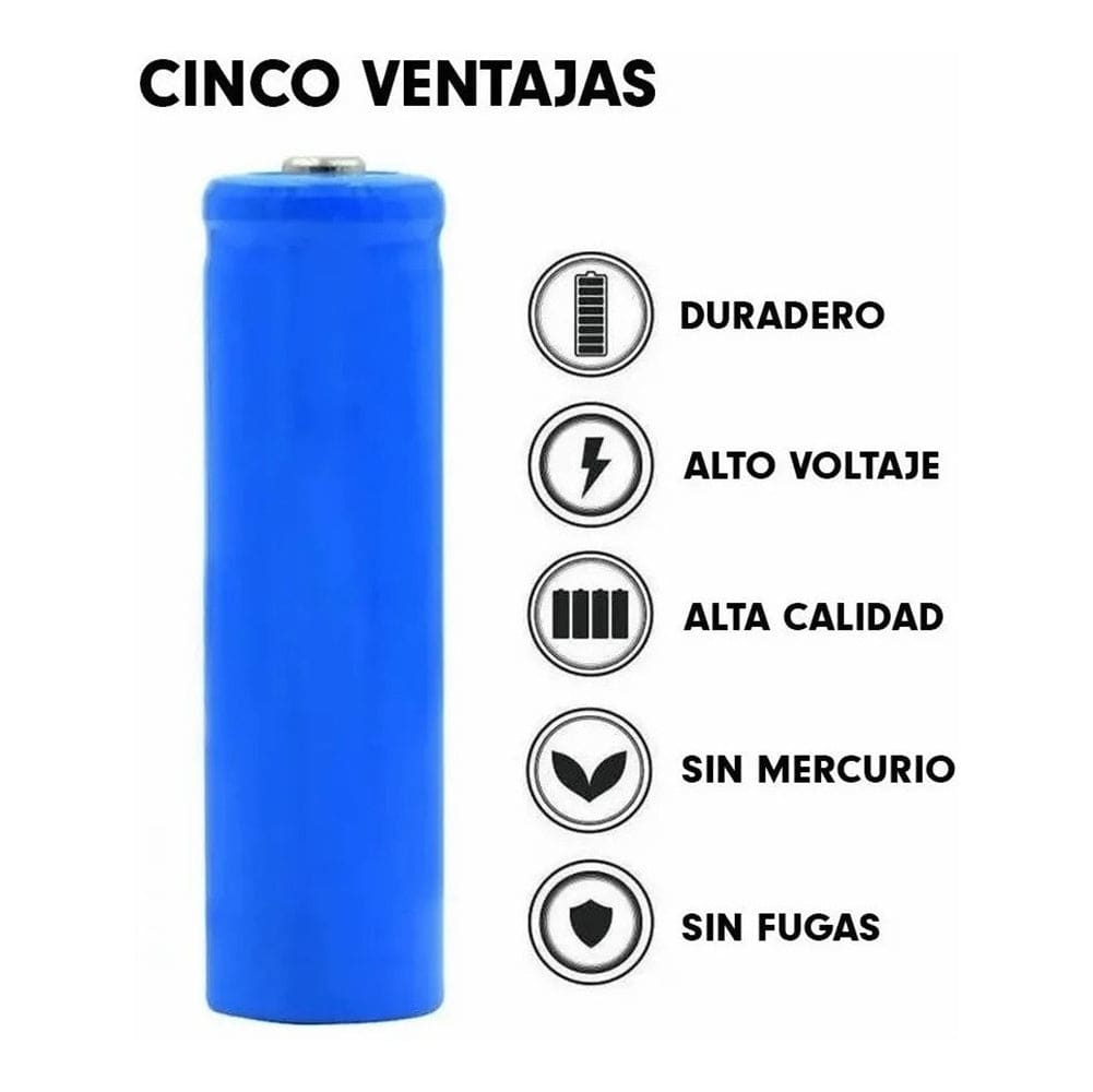 Batería de litio recargable 18650  3.7V y 1200mah para dispositivos digitales y Banco de energía6