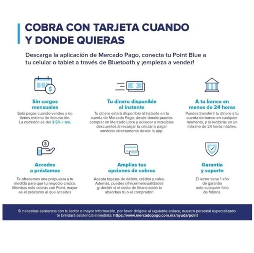 Point Blue Lector De Tarjetas Bluetooth Qr Gratis6