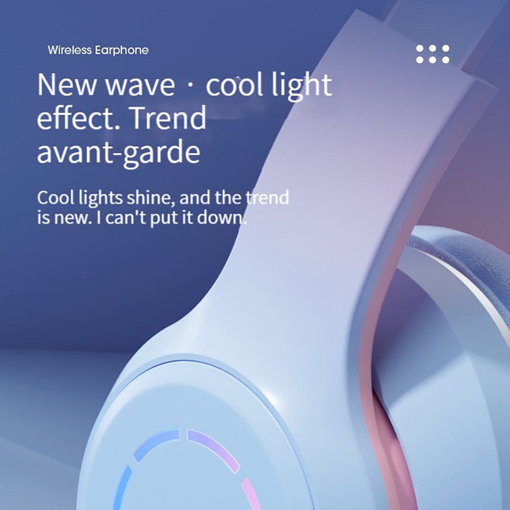 Diadema Bluetooth inalámbrico plegable Baja latencia larga duración  RGB ST9912