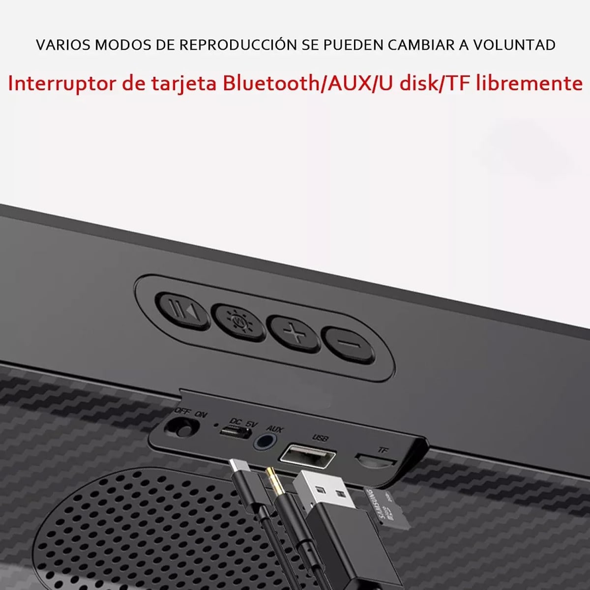 Bocina  Moreka  M390, Bluetooth, TF Card, Radio FM, USB6