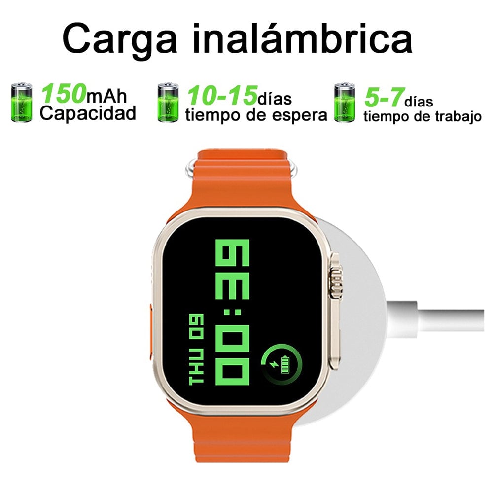 SmartWatch Y20 ULTRA Carga Inalámbrica 7 Bandas10