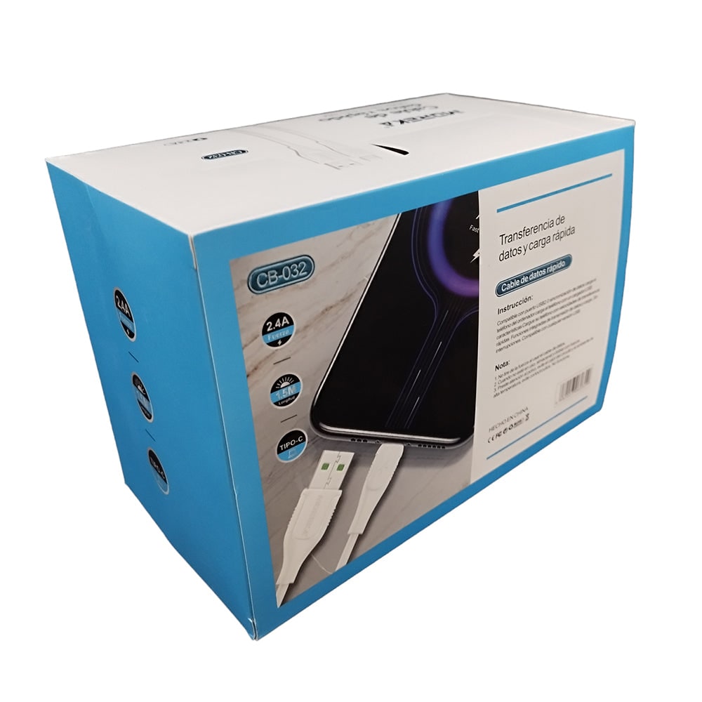 Cable Tipo C CB-032 2.4A y Datos de 1.5 M6
