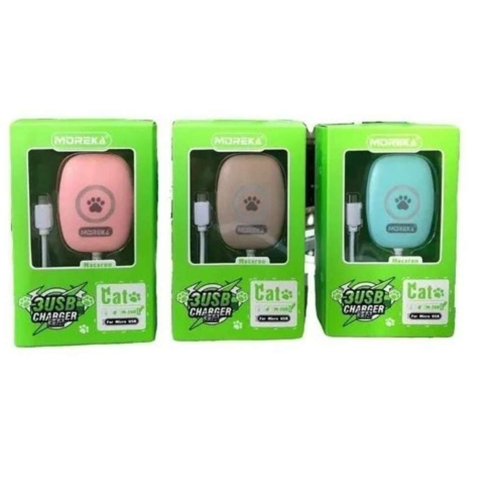 Cargador Moreka M-260, 3.1 A, Cable Tipo micro USB5