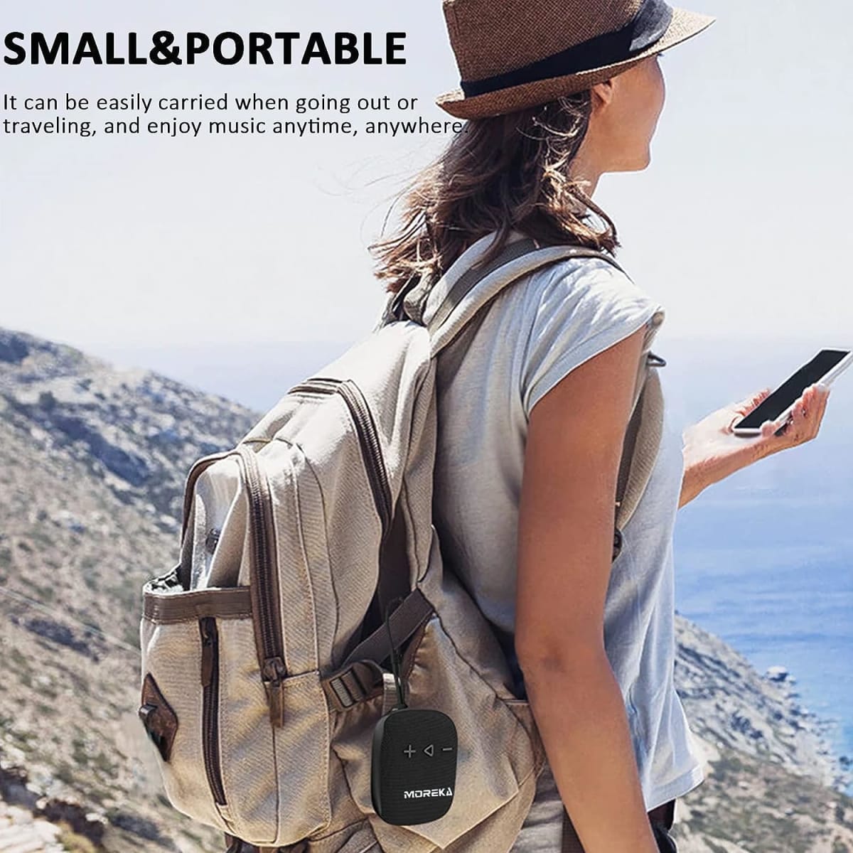 Bocina Moto Bluetooth Moreka W3S TF Card Radio FM Resistente al agua7