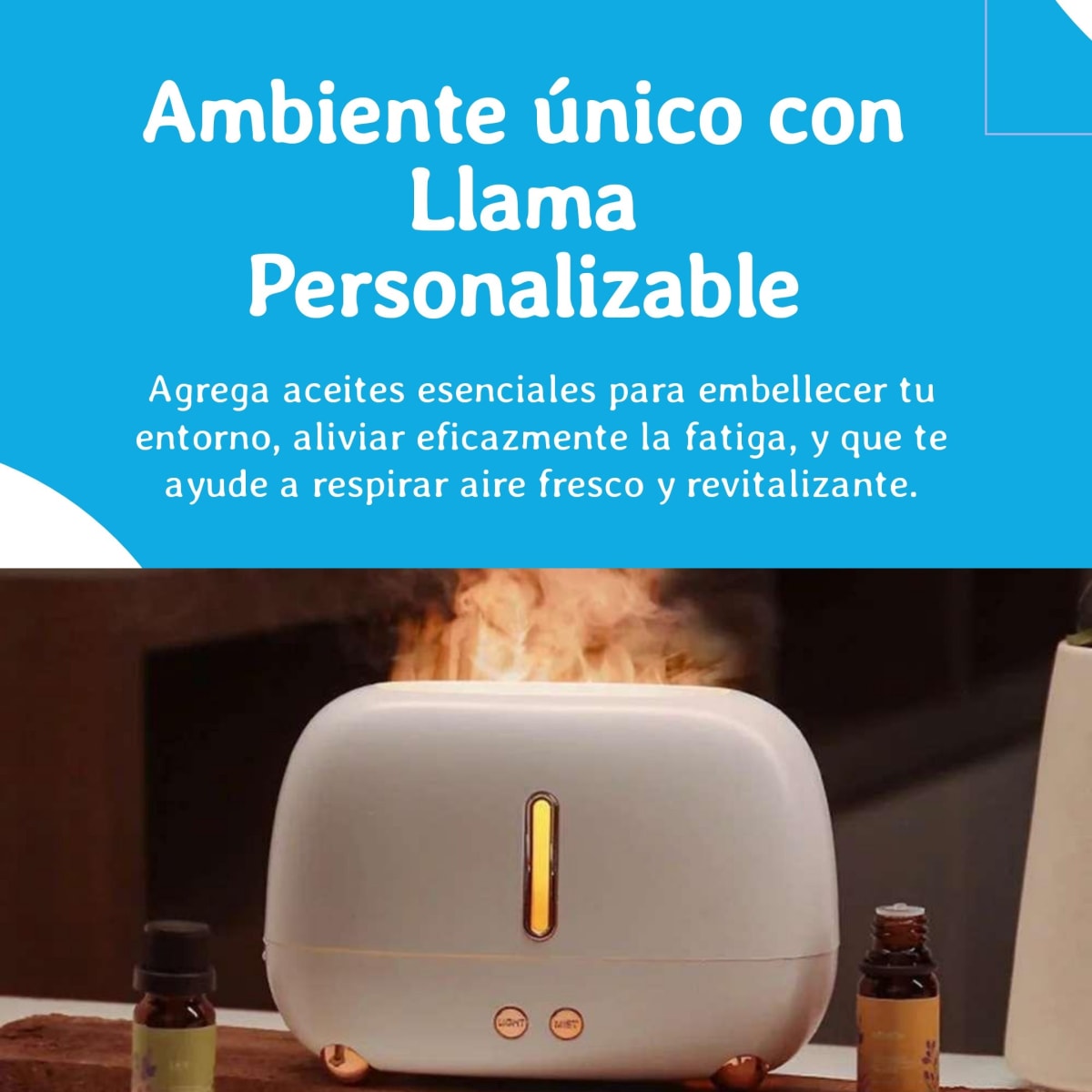 Humificador de llama Portatil A318 Aromaterapia10