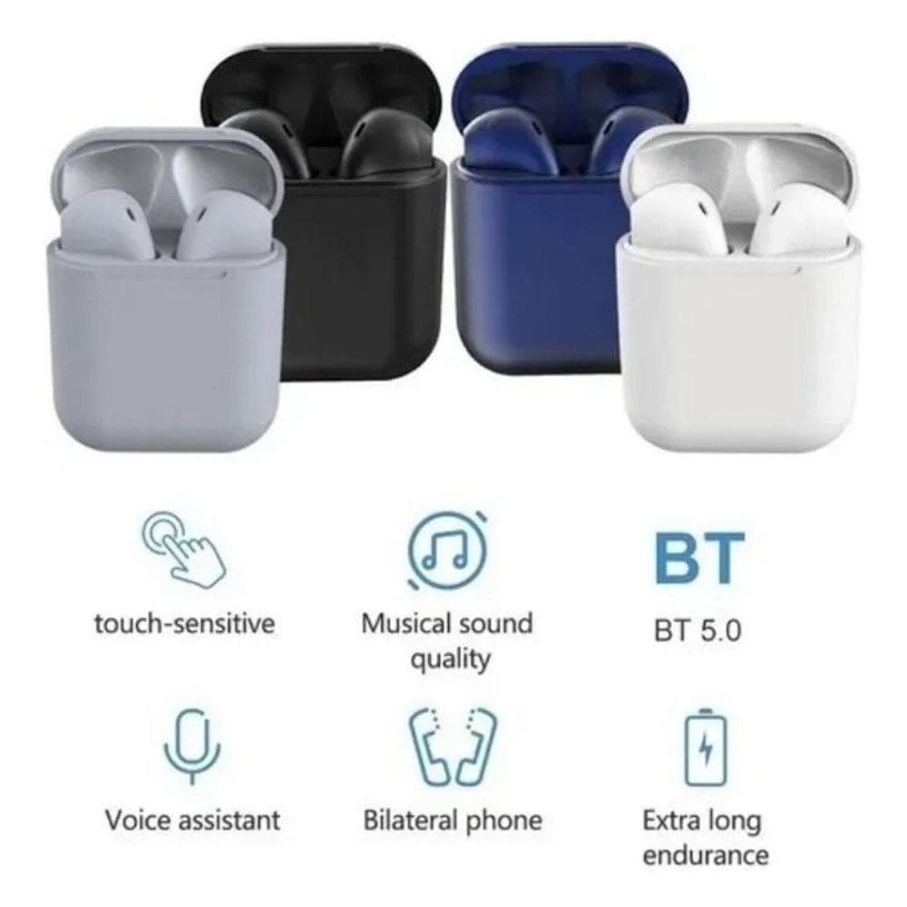 Audífonos Bluetooth Moreka i 12 OEM TWS Táctil20