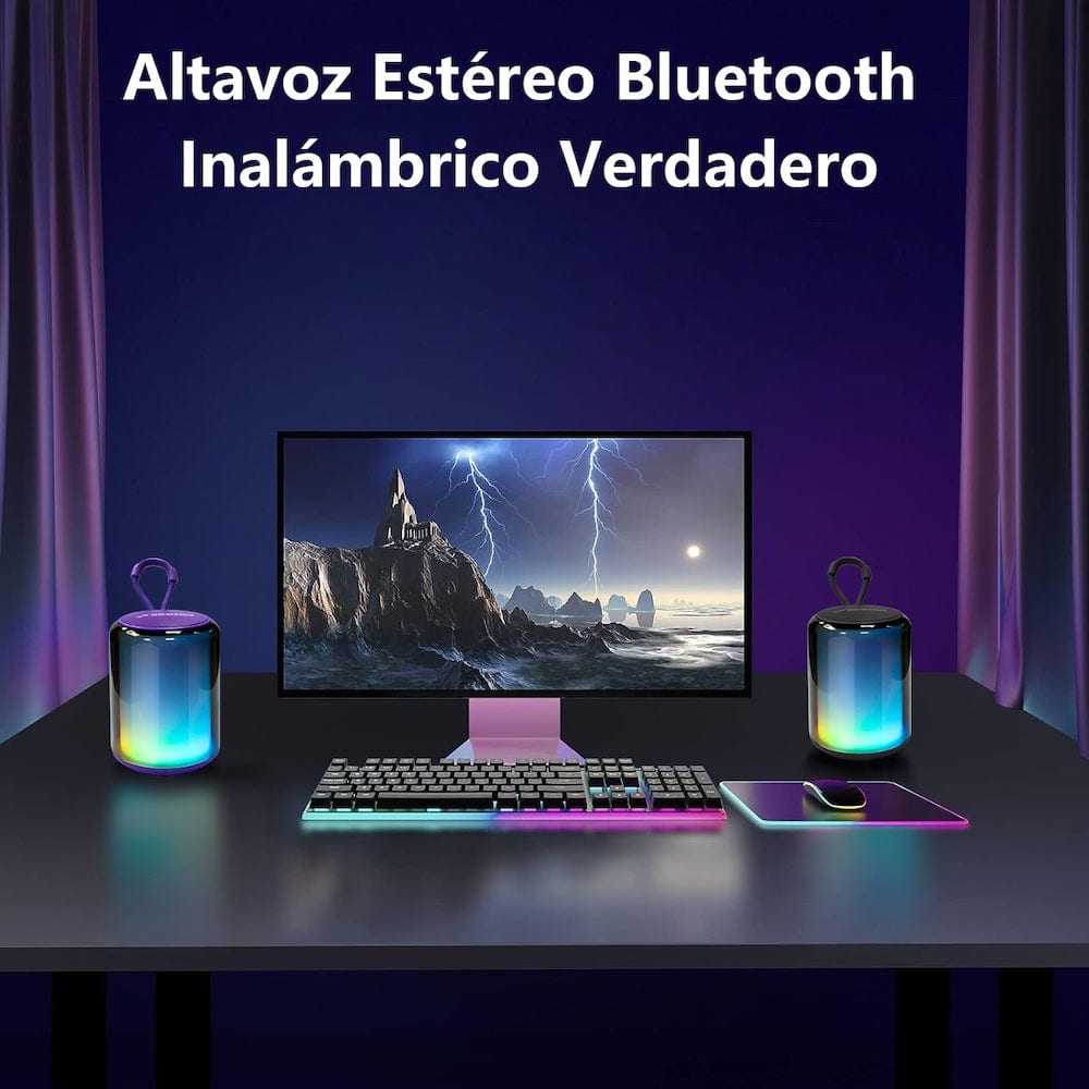 Moreka 370, Bluetooth, Luz RGB TF Card Radio FM USB10