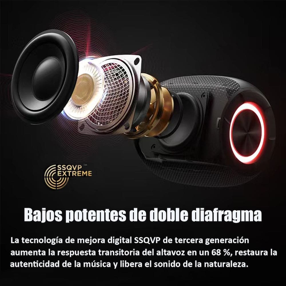Bocina Bluetooth Moreka MR-F68 TF Card Radio FM Resistente al agua13