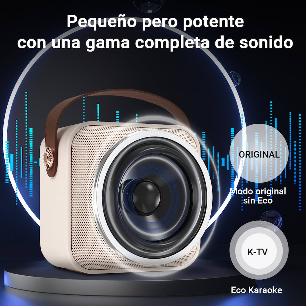 Bocina Karaoke Bluetooth FM dual microfono portatil WL-39110