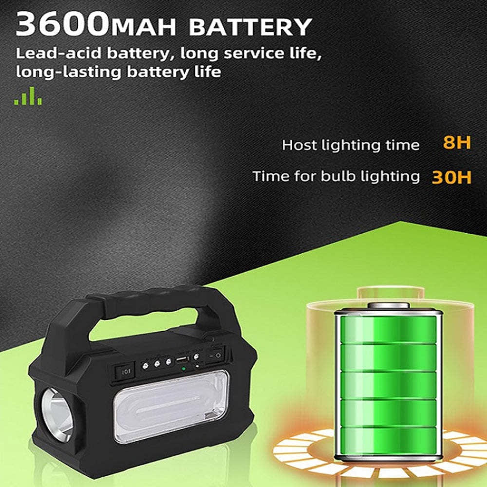 Mini Sistema Solar 3 Focos Linterna Power Bank MOR-80806