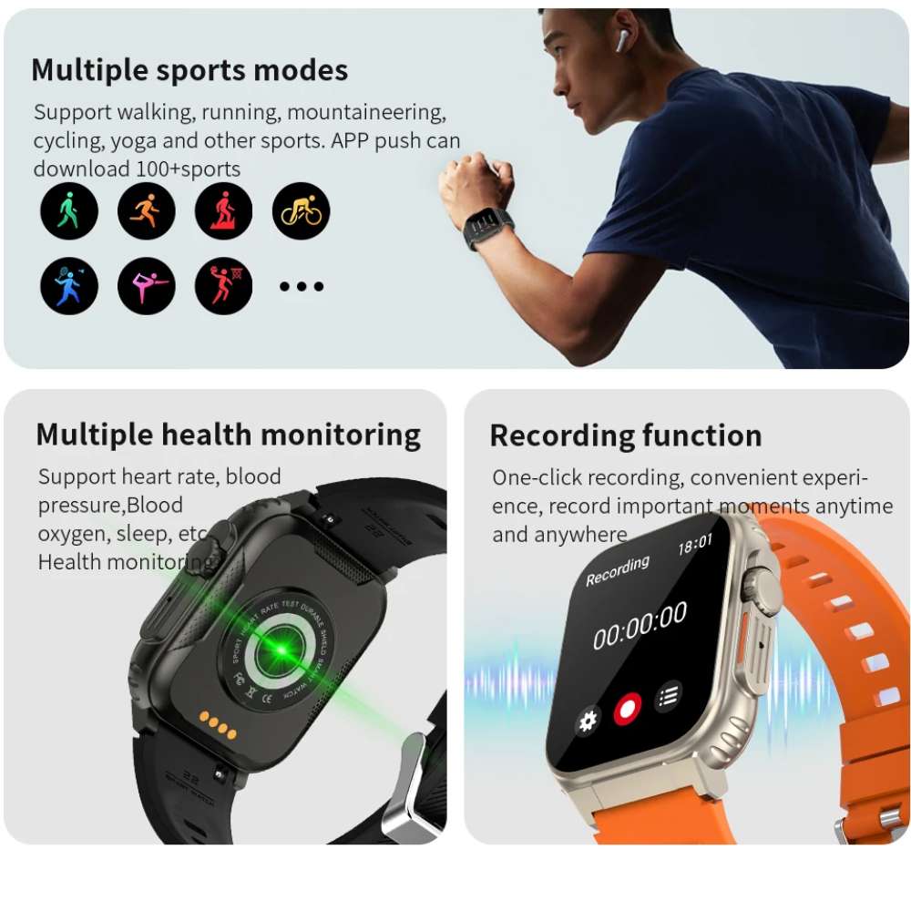 Smart Watch Moreka MTW11  Bluetooth doble Correa IPX6715