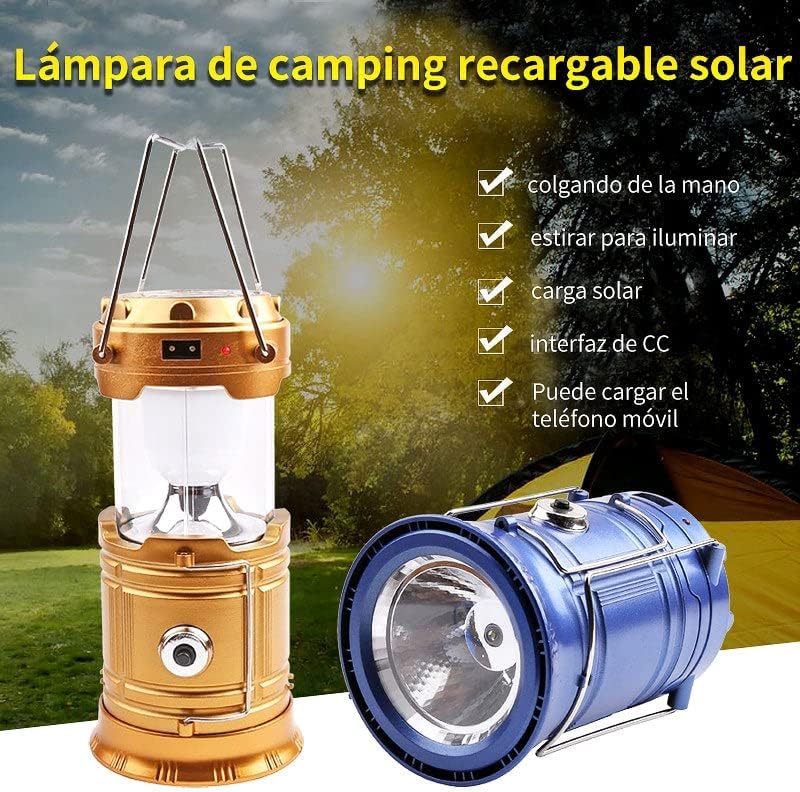 Lámpara Solar Para Camping Moreka LJ5800 Usb, Power Bank Básic8