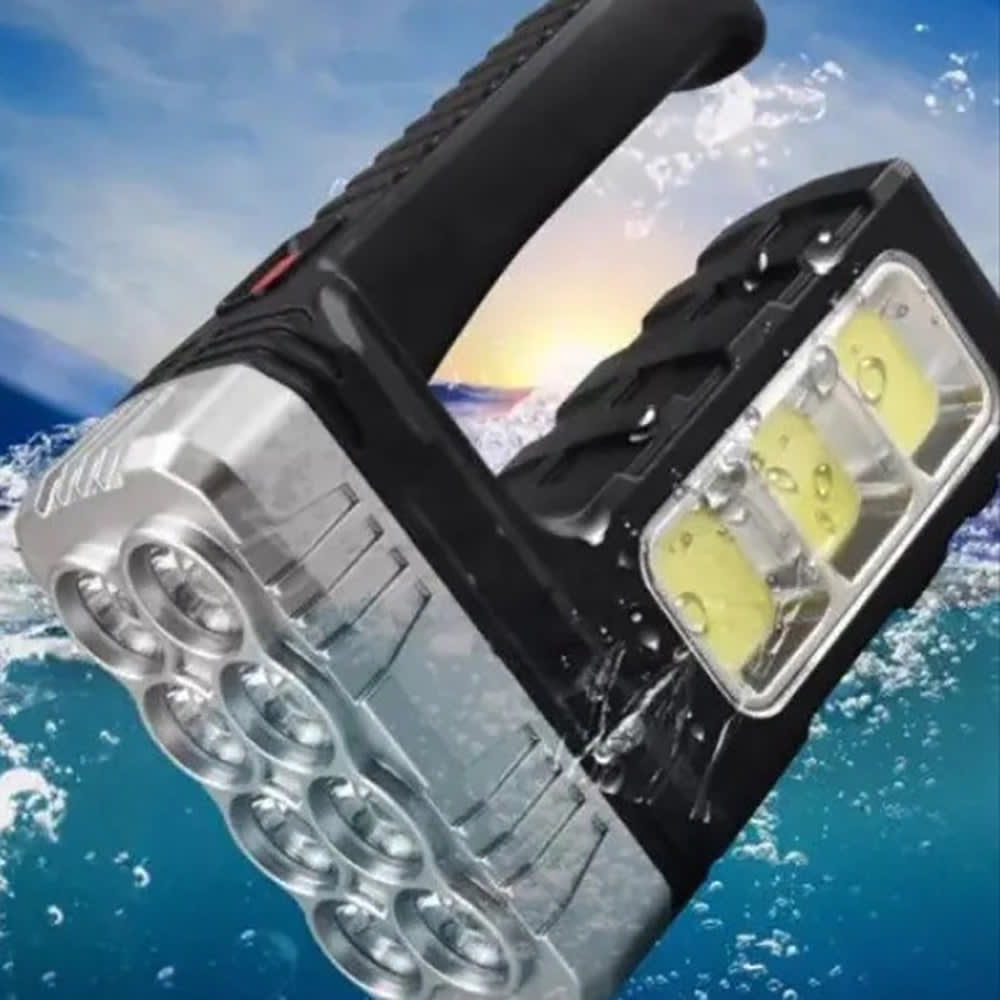 Linterna super brillante de 8 Leds + COB Solar Moreka 7702A7