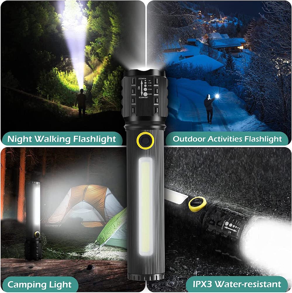 Linterna Moreka M-C73, COB, Metálica, Recargable 1200 mAh10