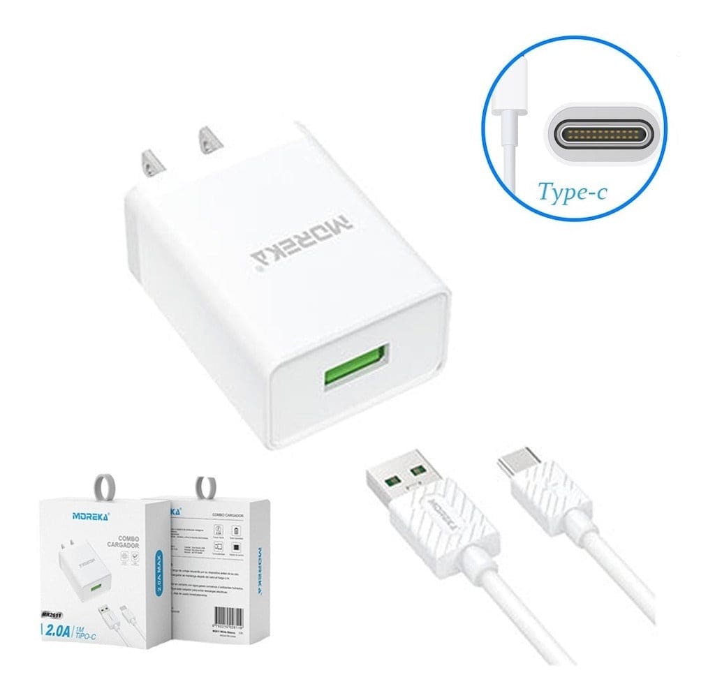 Cargador Moreka MR2611  2.0A Usb Cable Tipo C9