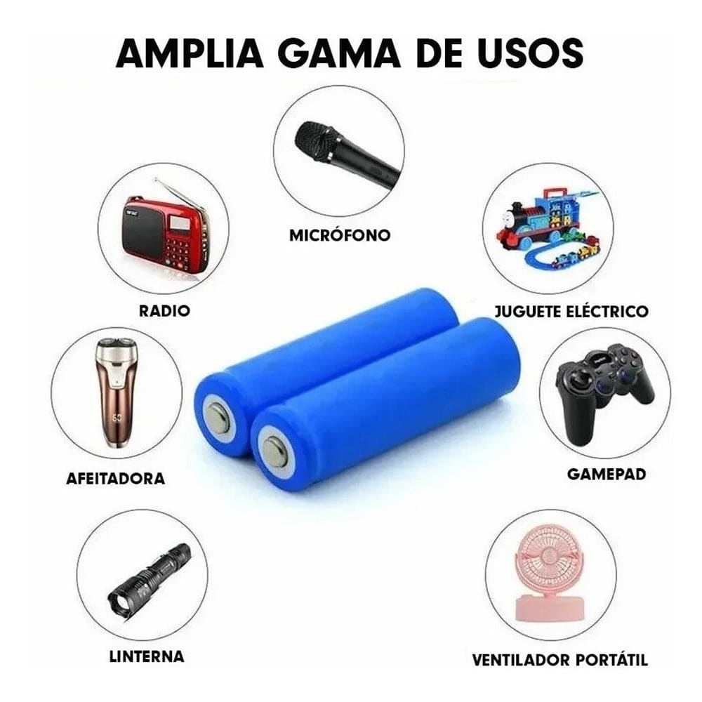 Batería de litio recargable 18650 3.7V y 1200mah para dispositivos digitales y Banco de energía7
