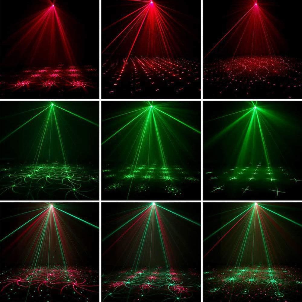 Proyector Láser Led Fiestas Disco Navidad largo alcance XLF-096