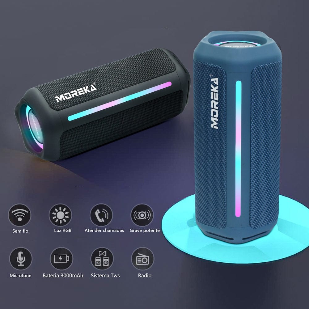 Bocina Bluetooth Moreka 375  Resistente al agua IPX6, Radio FM, USB, Micro SD17