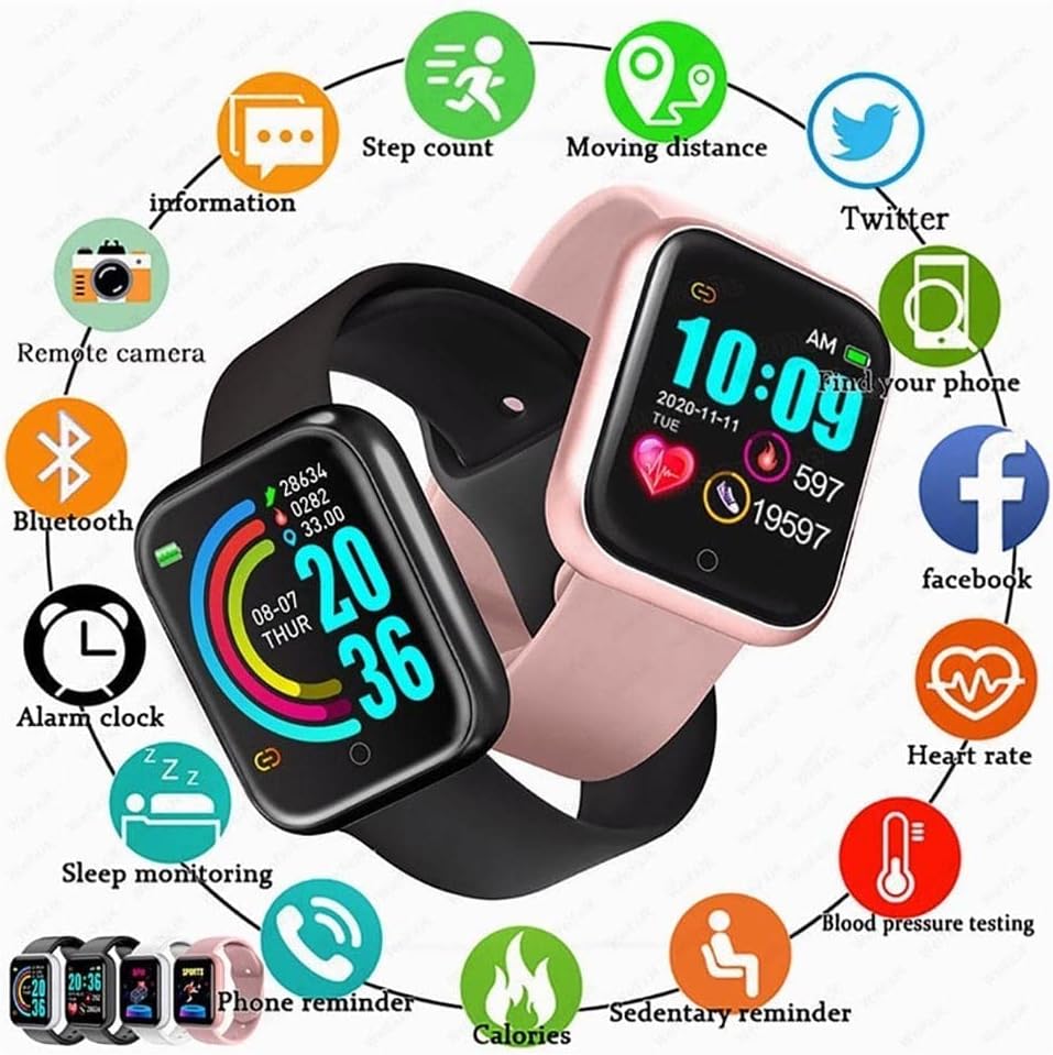 Smart Watch Y68 Smartband Reloj Inteligente Ritmo Cardiaco12