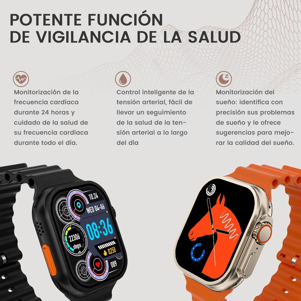 SmartWatch Y20 ULTRA Carga Inalámbrica 7 Bandas11