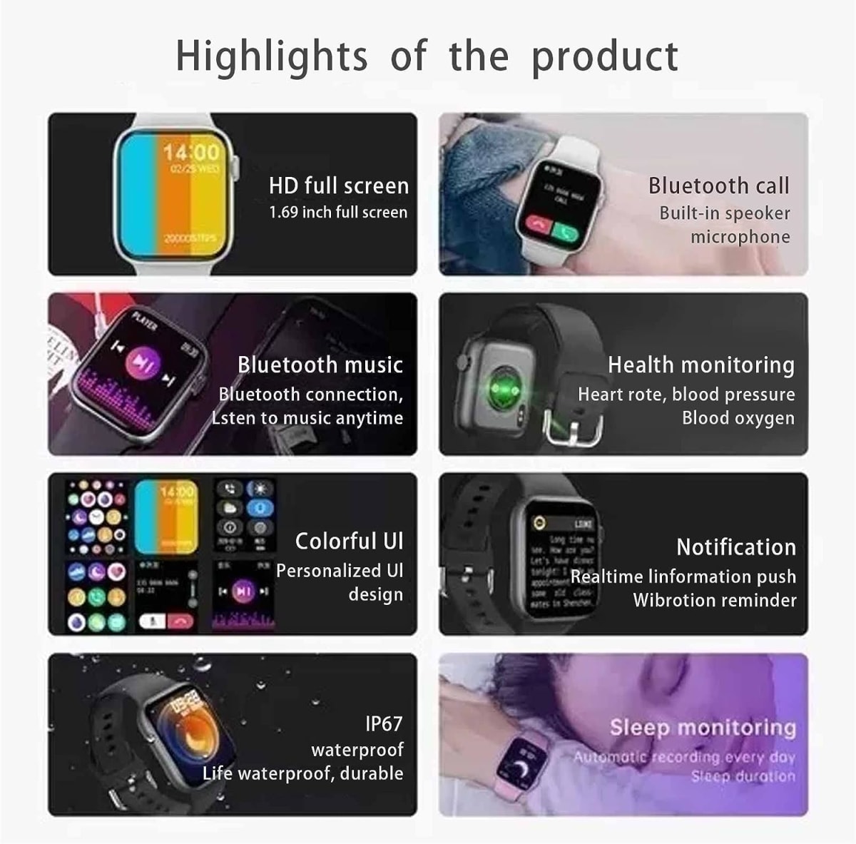 SmartWaatch Z51 Serie 7 BigScreen 1,99 impermeable7