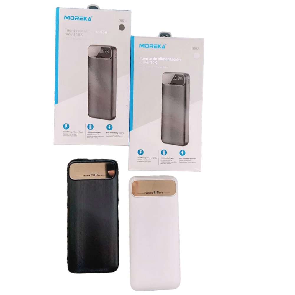 Powerbank Moreka K062 10000 mAh Tipo C IP Carga Rápida 22.5W10