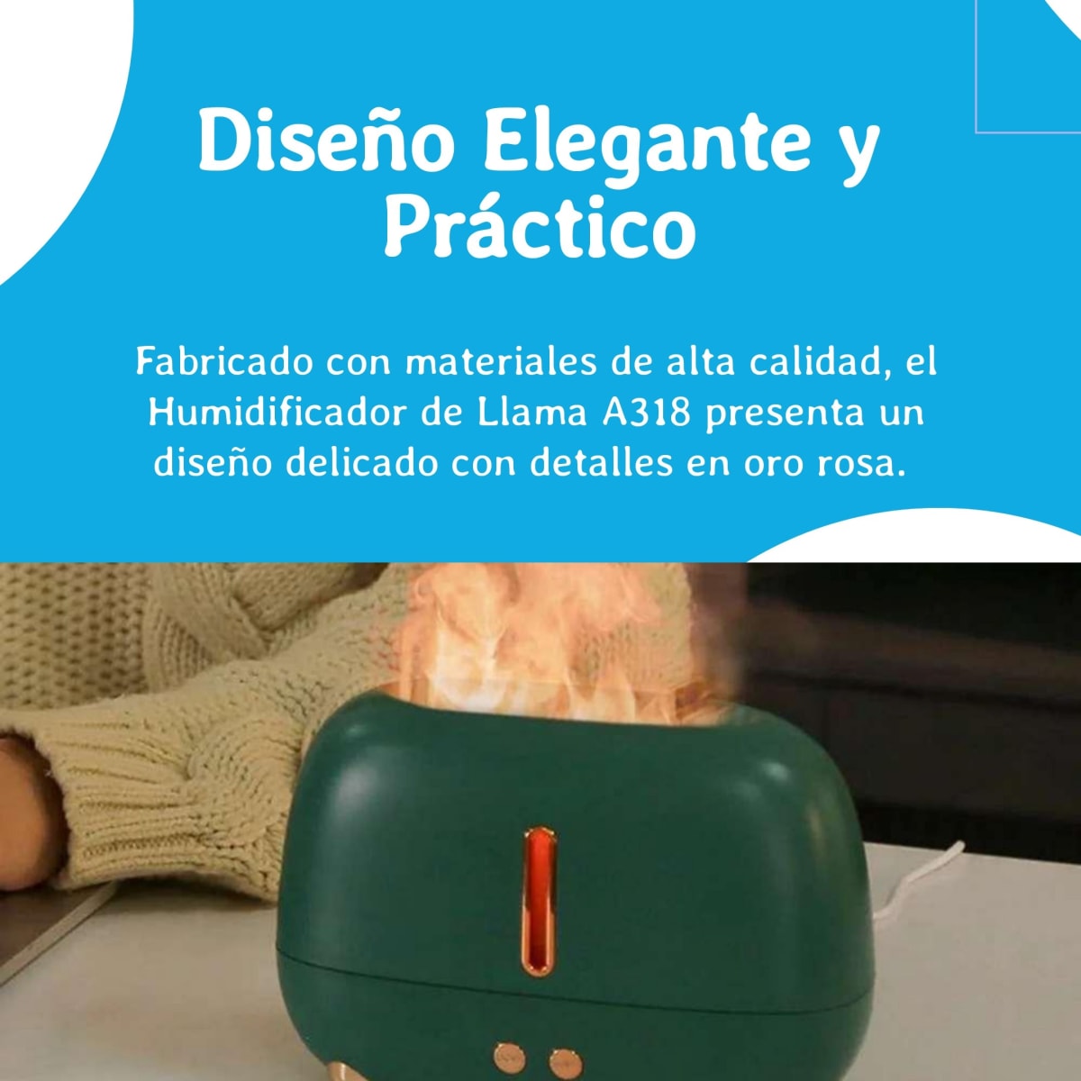 Humificador de llama Portatil A318 Aromaterapia11