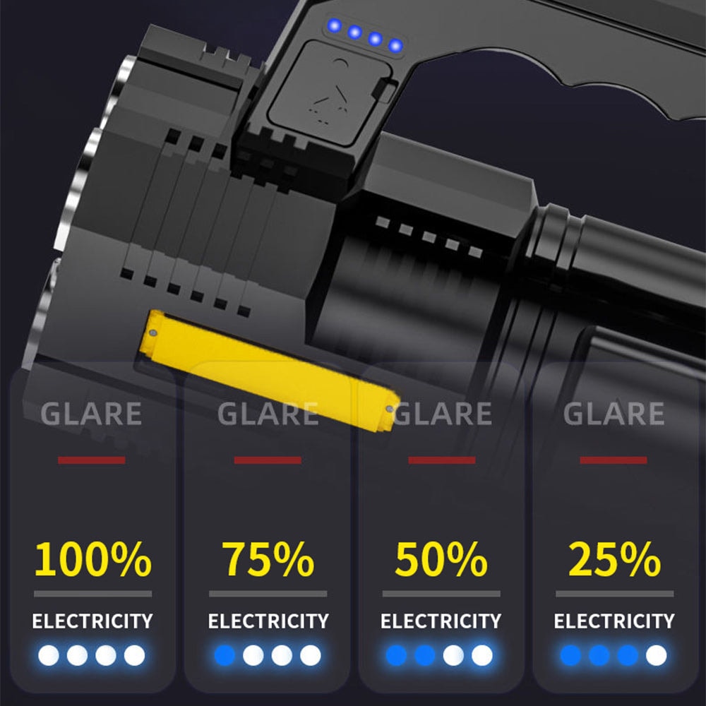 Linterna super brillante de 4 Leds + COB  Recargable Moreka 5088