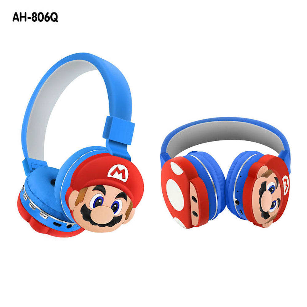 Audífonos Diadema Bluetooth  Mario Bros Inalámbrico Plegable8