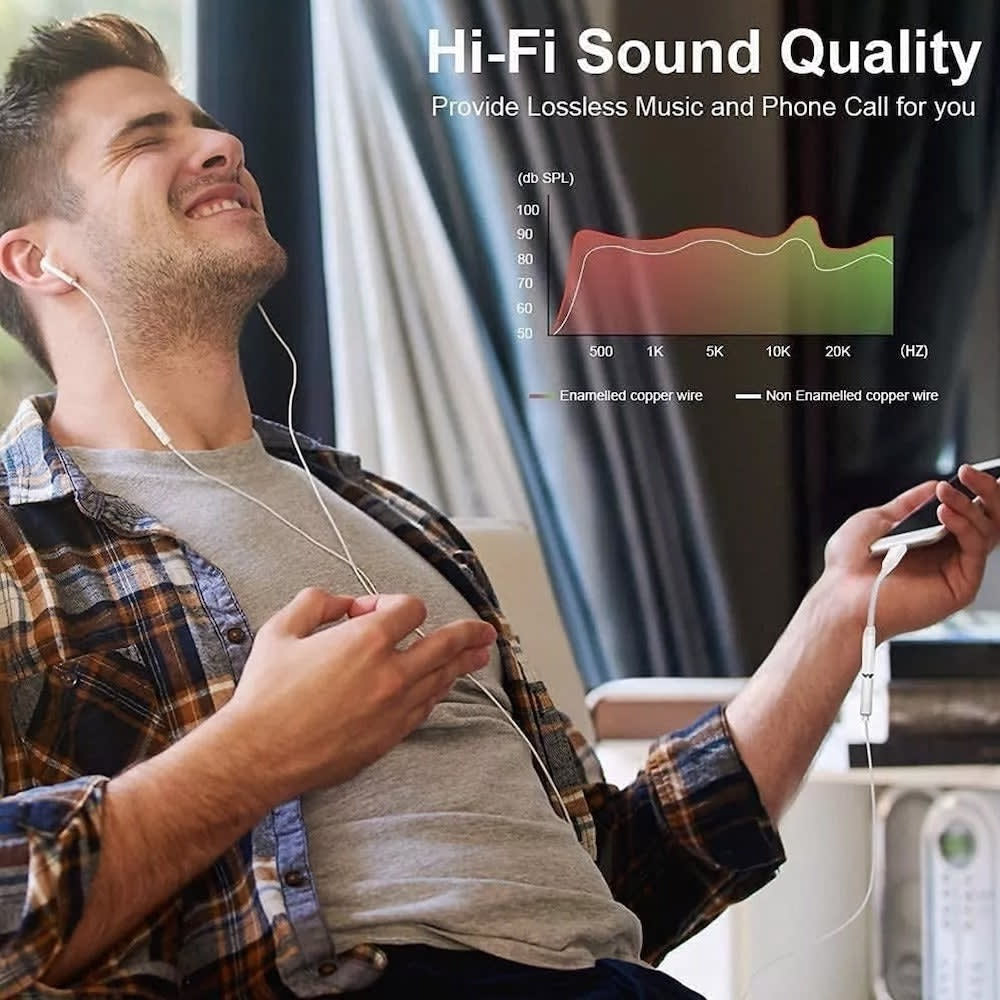 Convertidor iPhone a 3.5mm Auxiliar Audifonos7