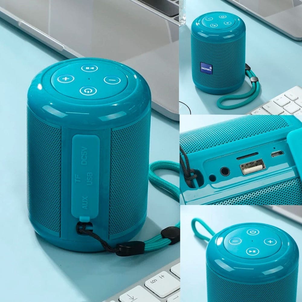 Bocina Bluetooth Moreka 519 TF Card Radio FM Resistente al agua15