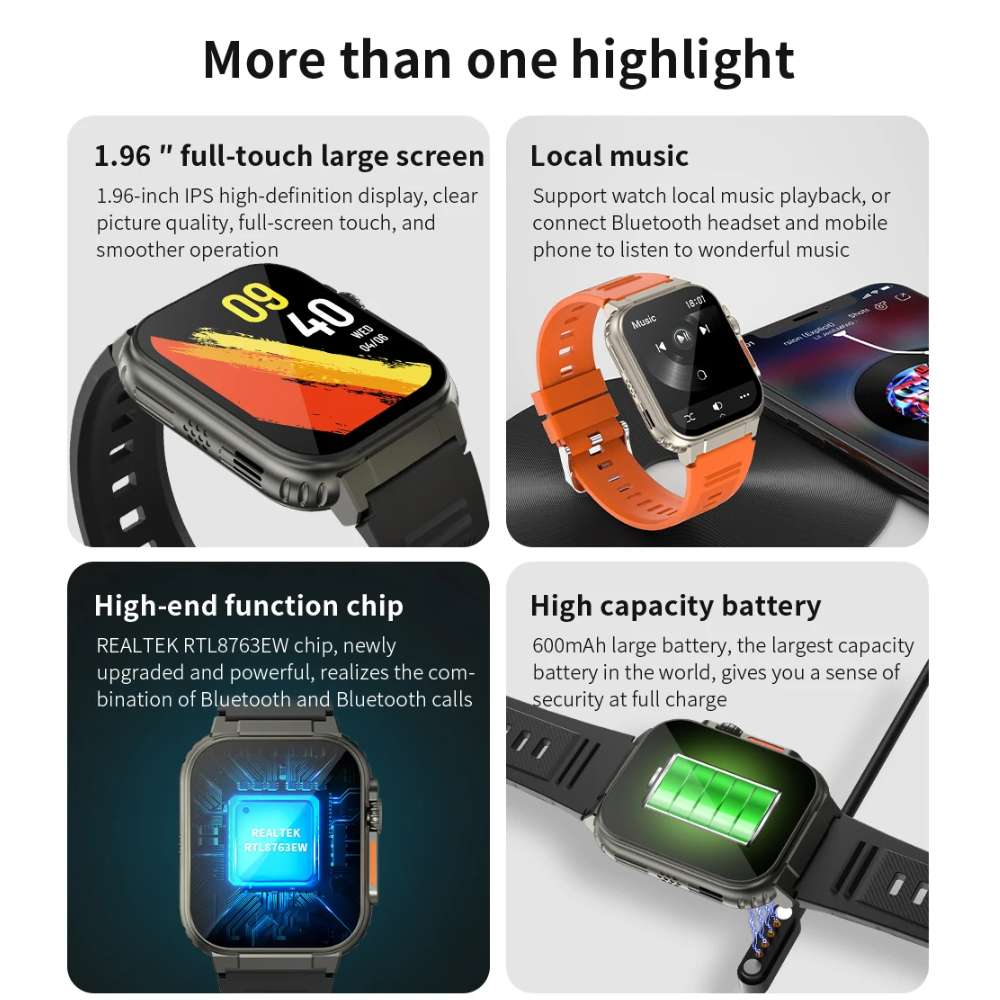 Smart Watch Moreka MTW11 Bluetooth doble Correa IPX6716