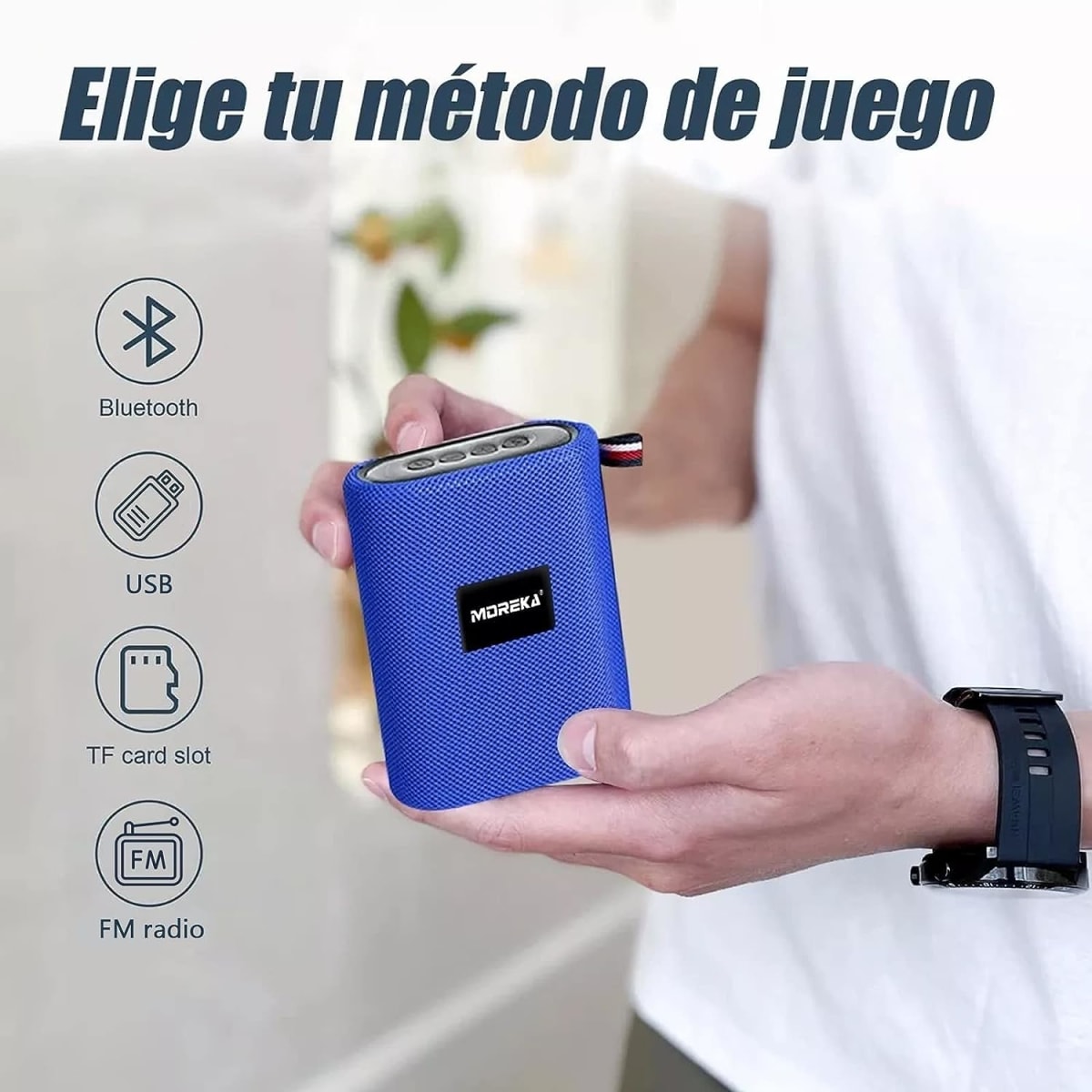 Bocina Moreka T35, Bluetooth, TF Card, Radio FM, USB.14