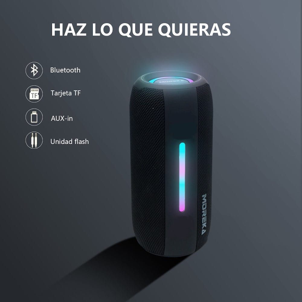 Bocina Bluetooth Moreka 377 20W IPX6, Radio FM, USB, Micro SD18